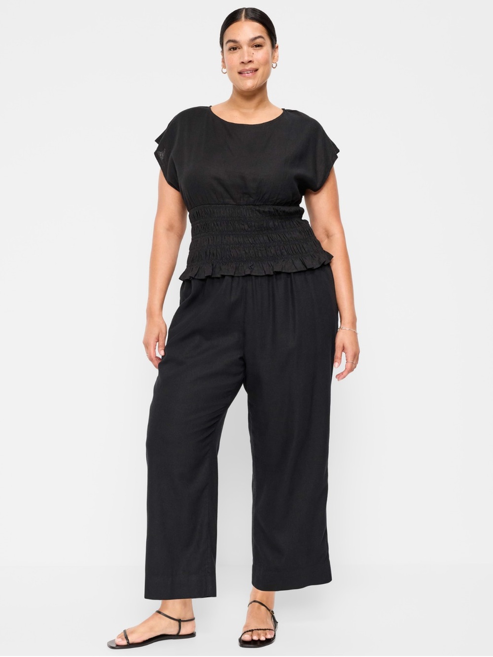 NWT Old Navy Size 2XL linen straight leg pants